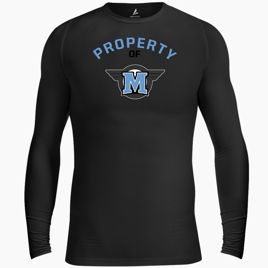San Diego Miramar Jets <span class="pdp-name-mascot">San Diego Miramar College Jets</span> BSN SPORTS Men's Long Sleeve Compression Top