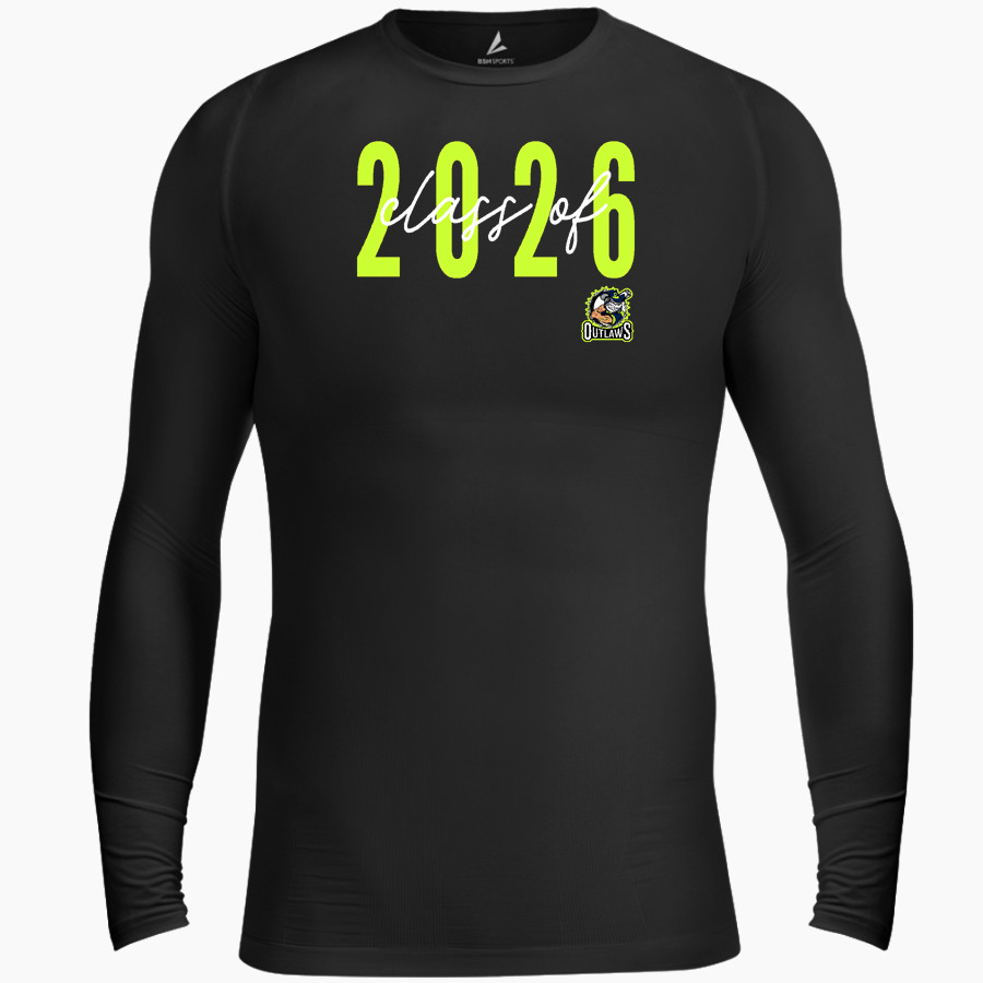 Ocean State Outlaws Outlaws <span class="pdp-name-mascot">Ocean State Outlaws</span> BSN SPORTS Men's Long Sleeve Compression Top