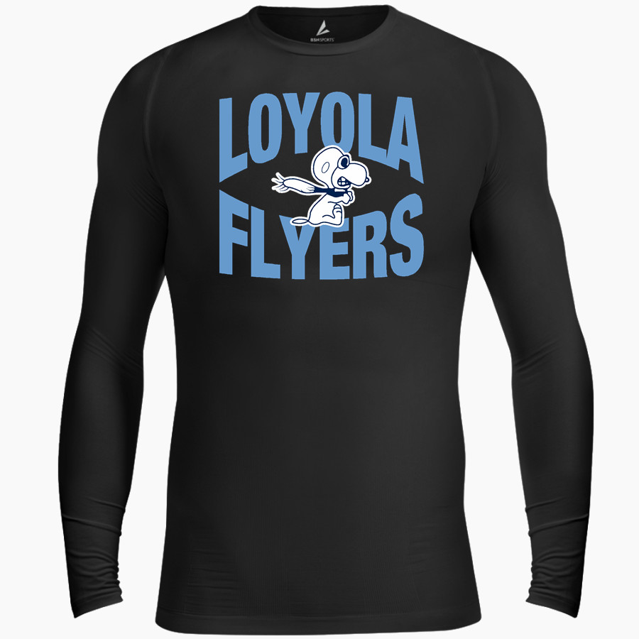 Loyola Flyers <span class="pdp-name-mascot">Loyola College Prep Flyers</span> BSN SPORTS Men's Long Sleeve Compression Top