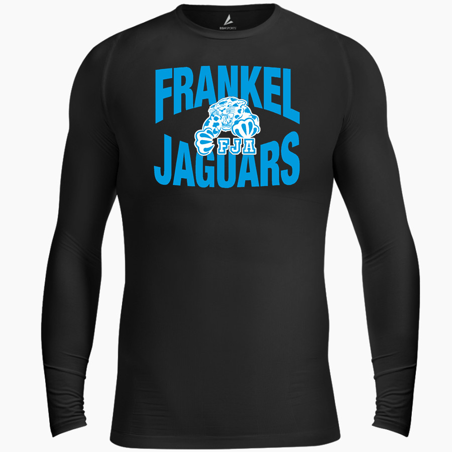 Frankel Jewish Academy Jaguars official sideline store <span class="pdp-name-mascot">Frankel Jewish Academy Jaguars</span> BSN SPORTS Men's Long Sleeve Compression Top