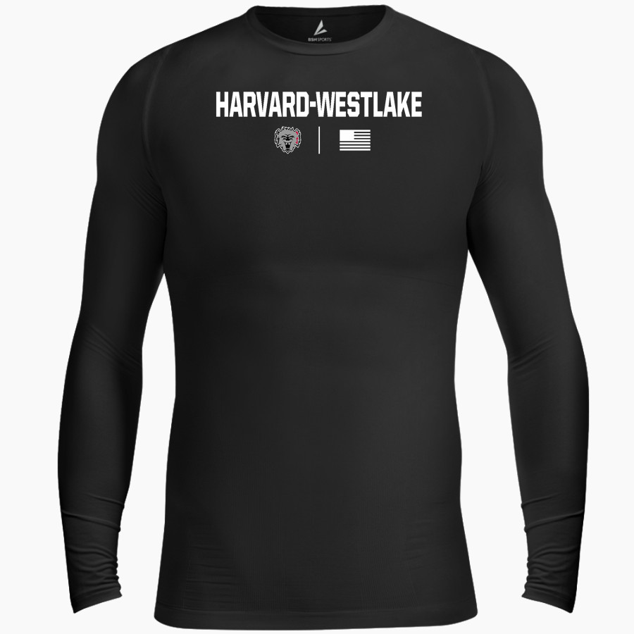 Harvard-Westlake The Official Online Store BSN SPORTS Men's Long Sleeve Compression Top