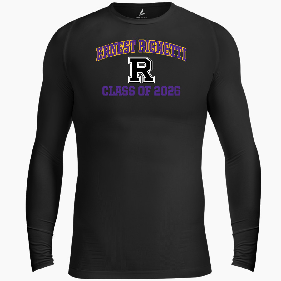 ERNEST RIGHETTI HIGH SCHOOL WARRIORS BSN SPORTS Men's Long Sleeve Compression Top