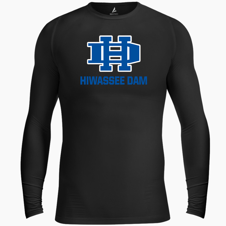 HIWASSEE DAM HIGH SCHOOL EAGLES <span class="pdp-name-mascot">HIWASSEE DAM EAGLES</span> BSN SPORTS Men's Long Sleeve Compression Top