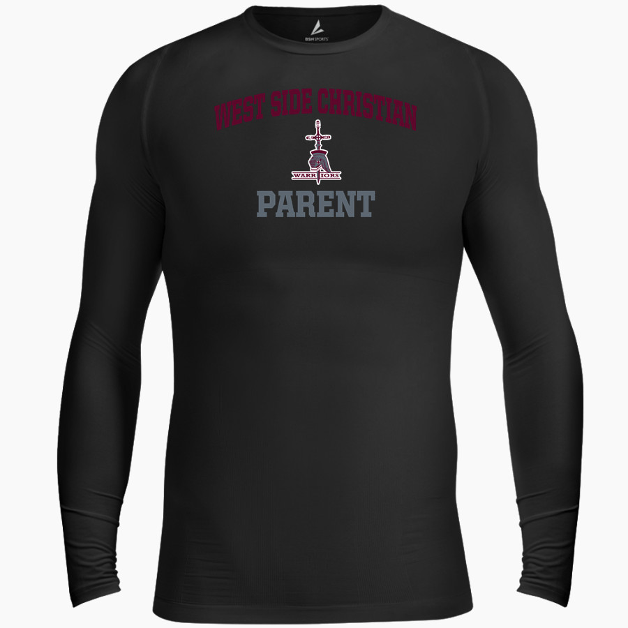 WEST SIDE CHRISTIAN SCHOOL WARRIORS <span class="pdp-name-mascot">WEST SIDE CHRISTIAN WARRIORS</span> BSN SPORTS Men's Long Sleeve Compression Top
