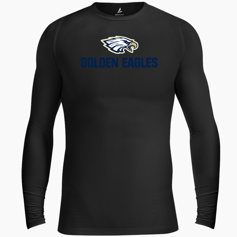 BETHPAGE HIGH SCHOOL GOLDEN EAGLES <span class="pdp-name-mascot">BETHPAGE GOLDEN EAGLES</span> BSN SPORTS Men's Long Sleeve Compression Top