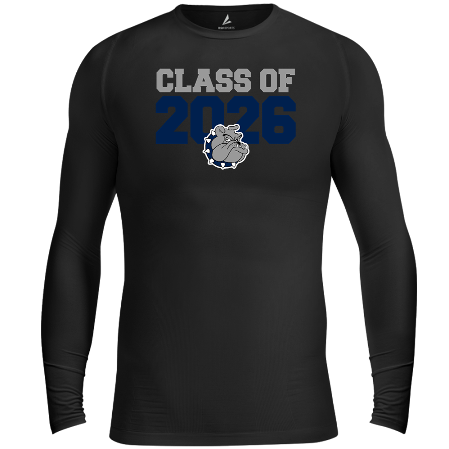 Westerly Bulldogs <span class="pdp-name-mascot">Westerly Bulldogs</span> BSN SPORTS Men's Long Sleeve Compression Top