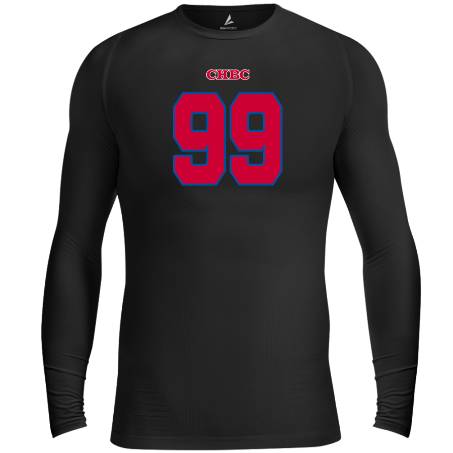 Cowden-Herrick Beecher City Bobcats <span class="pdp-name-mascot">BEECHER CITY EAGLES</span> BSN SPORTS Men's Long Sleeve Compression Top