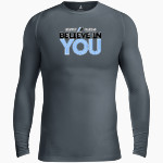 Believe In You BSN SPORTS Men's Long Sleeve Compression Top Front Thumbnail