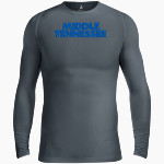 MTSU Blue Raiders <span class="pdp-name-mascot">MTSU Blue Raiders</span> BSN SPORTS Men's Long Sleeve Compression Top Front Thumbnail