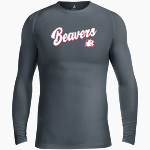 Minot State Beavers <span class="pdp-name-mascot">Minot State Beavers</span> BSN SPORTS Men's Long Sleeve Compression Top Front Thumbnail