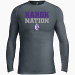 Collinsville Kahoks BSN SPORTS Men's Long Sleeve Compression Top Front Thumbnail