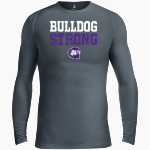 Garfield Bulldogs BSN SPORTS Men's Long Sleeve Compression Top Front Thumbnail