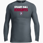 Convent & Stuart Hall KNIGHTS <span class="pdp-name-mascot">STUART HALL KNIGHTS</span> BSN SPORTS Men's Long Sleeve Compression Top Front Thumbnail