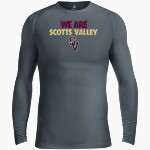 Scotts Valley Falcons BSN SPORTS Men's Long Sleeve Compression Top Front Thumbnail