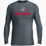 Boiling Springs Middle School bulldogs offical sideline store BSN SPORTS Men's Long Sleeve Compression Top Front Thumbnail