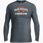 Shark Research & Conservation The Official Online Store BSN SPORTS Men's Long Sleeve Compression Top Front Thumbnail