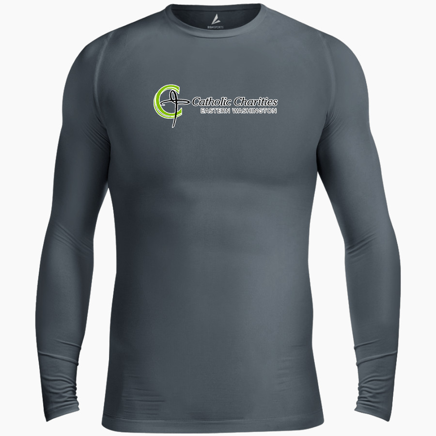 Catholic Charities of Eastern WA Catholic Charities <span class="pdp-name-mascot">Catholic Charities of Eastern WA</span> BSN SPORTS Men's Long Sleeve Compression Top