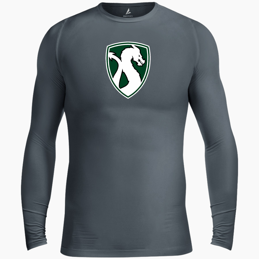 Drew Dragons BSN SPORTS Men's Long Sleeve Compression Top
