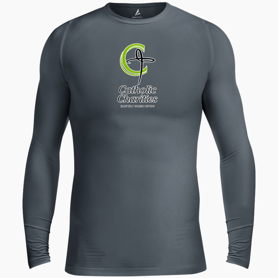 Catholic Charities of Eastern WA Catholic Charities BSN SPORTS Men's Long Sleeve Compression Top