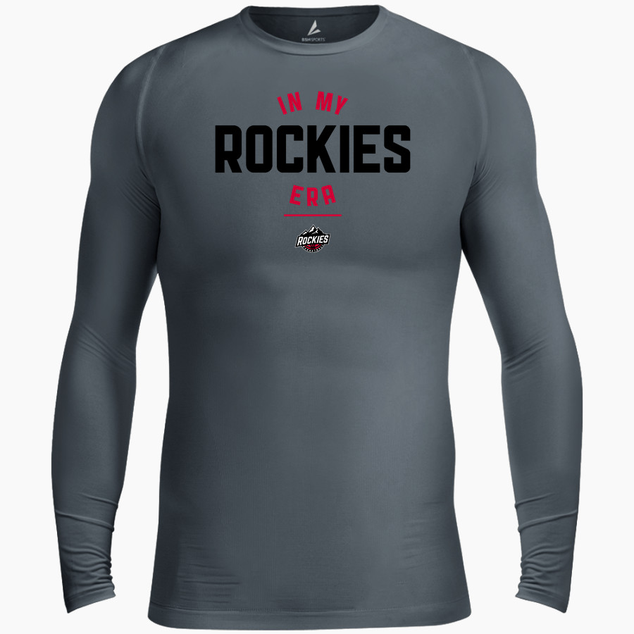 Boulder Rockies Online Store <span class="pdp-name-mascot">Boulder Rockies</span> BSN SPORTS Men's Long Sleeve Compression Top