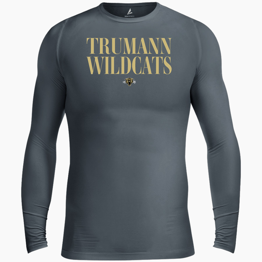 Trumann Wildcats BSN SPORTS Men's Long Sleeve Compression Top