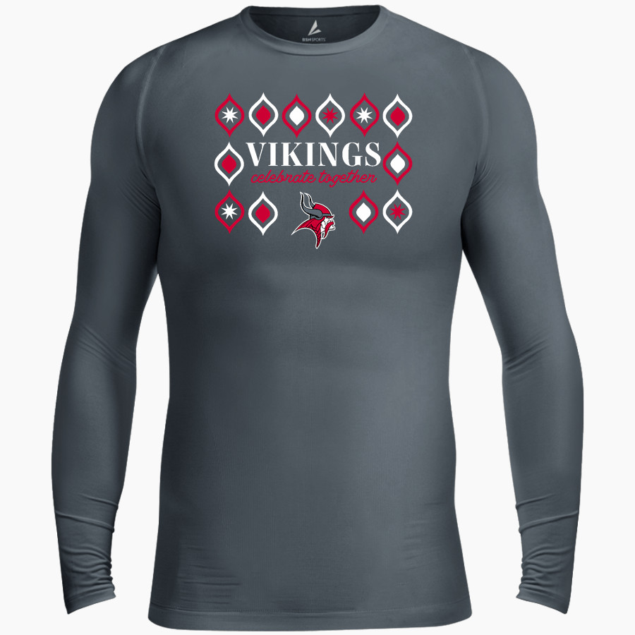Montgomery Vikings BSN SPORTS Men's Long Sleeve Compression Top