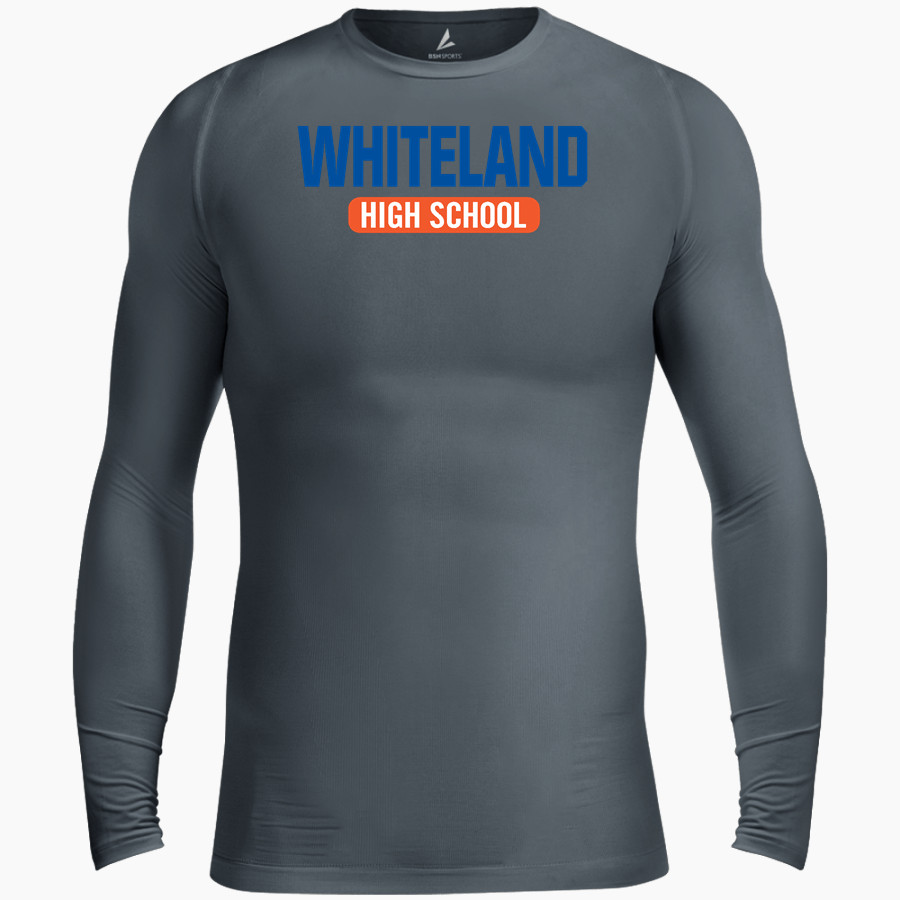 Whiteland Warriors BSN SPORTS Men's Long Sleeve Compression Top