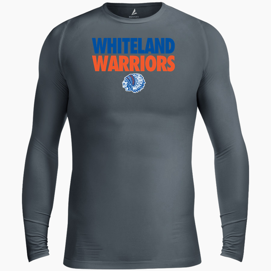Whiteland Warriors BSN SPORTS Men's Long Sleeve Compression Top