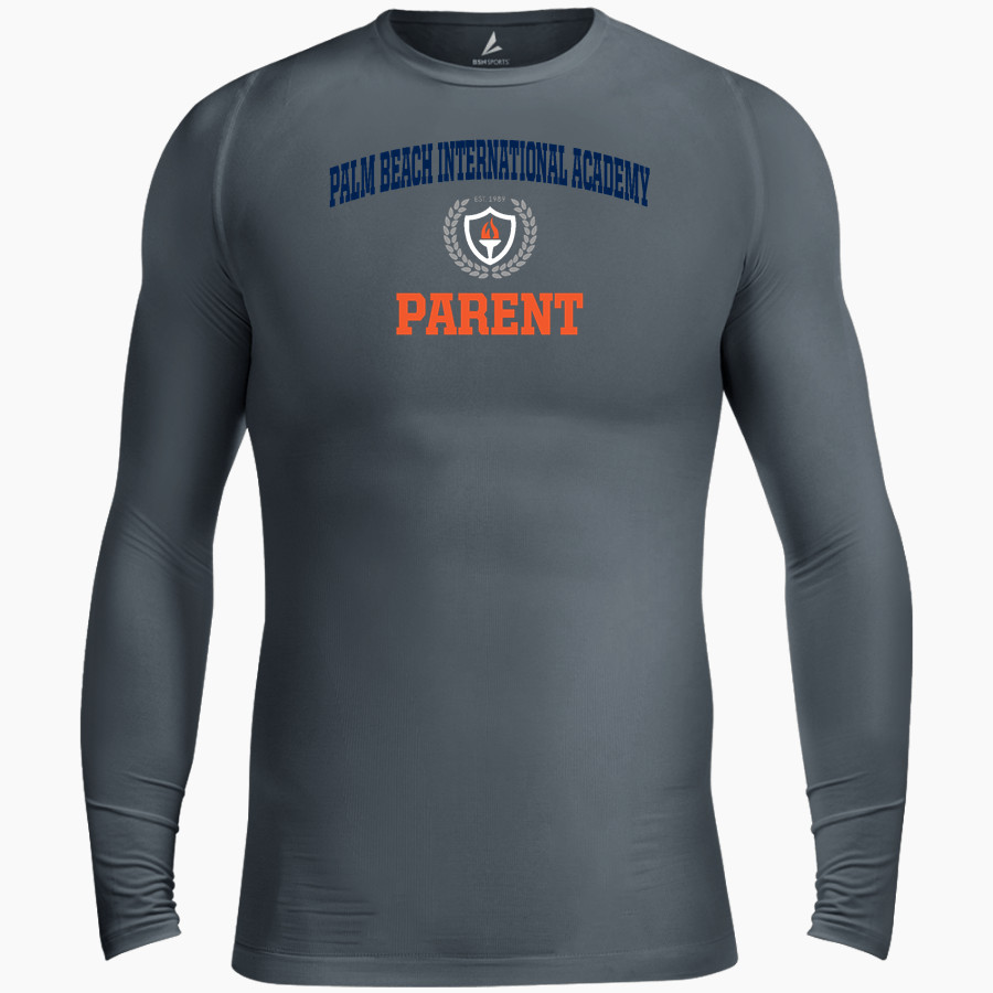 Palm Beach International Academy Palm Beach Internati <span class="pdp-name-mascot">Palm Beach International Academy</span> BSN SPORTS Men's Long Sleeve Compression Top