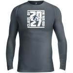 Grand Traverse Academy Mustangs <span class="pdp-name-mascot">Grand Traverse Academy Mustangs</span> BSN SPORTS Men's Long Sleeve Compression Top Front Thumbnail