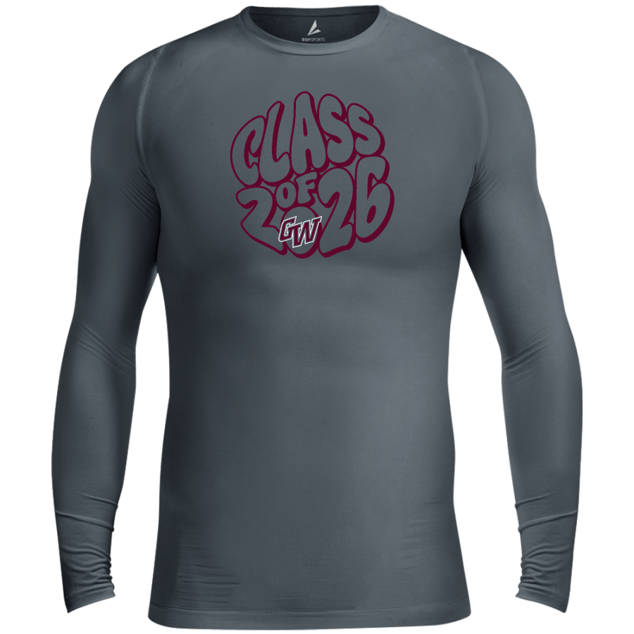 GEORGE WYTHE HIGH SCHOOL MAROONS <span class="pdp-name-mascot">GEORGE WYTHE MAROONS</span> BSN SPORTS Men's Long Sleeve Compression Top