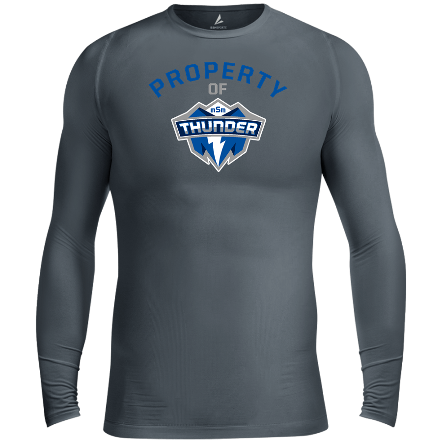 Mount St. Mary Academy believe in the boom <span class="pdp-name-mascot">Mount Saint Mary Academy Thunder</span> BSN SPORTS Men's Long Sleeve Compression Top