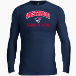 WESTWOOD HIGH SCHOOL PATRIOTS <span class="pdp-name-mascot">WESTWOOD PATRIOTS</span> BSN SPORTS Men's Long Sleeve Compression Top Front Thumbnail