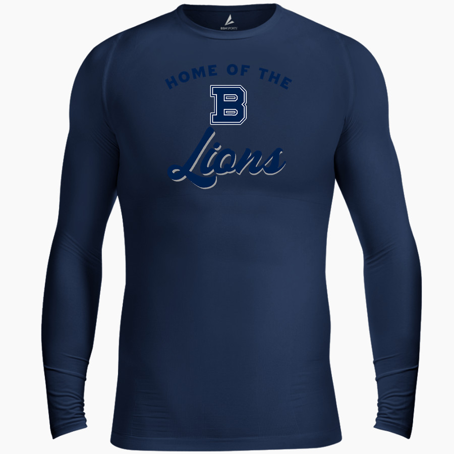 BELLARMINE PREPARATORY SCHOOL LIONS <span class="pdp-name-mascot">BELLARMINE PREPARATORY LIONS</span> BSN SPORTS Men's Long Sleeve Compression Top