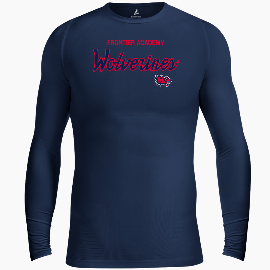 Frontier Academy Wolverines <span class="pdp-name-mascot">Frontier Academy Wolverines</span> BSN SPORTS Men's Long Sleeve Compression Top