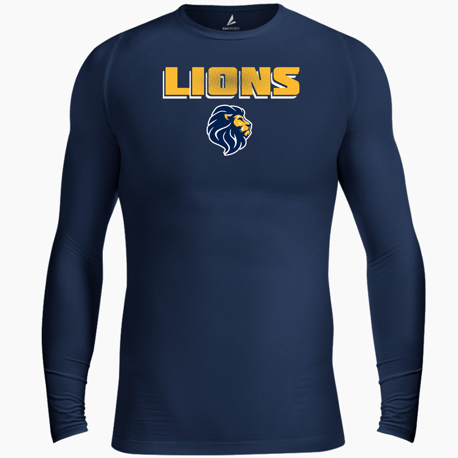 Founders Classical Lions <span class="pdp-name-mascot">Founders Classical Lions</span> BSN SPORTS Men's Long Sleeve Compression Top