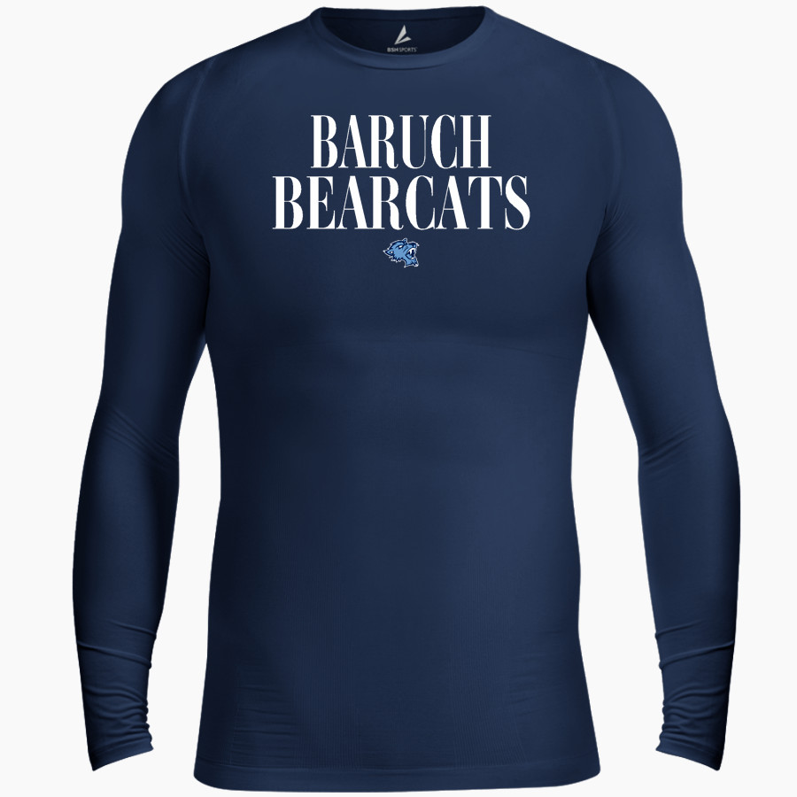 Baruch Bearcats <span class="pdp-name-mascot">Baruch Bearcats</span> BSN SPORTS Men's Long Sleeve Compression Top