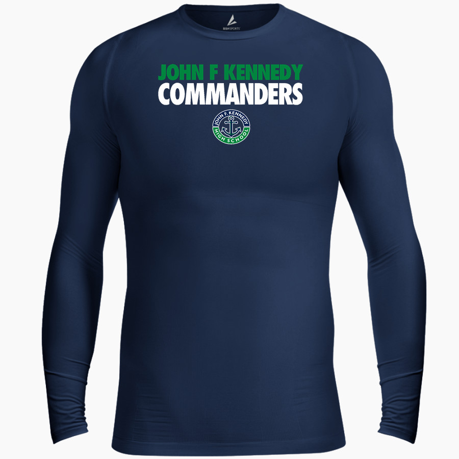 JOHN F KENNEDY HIGH SCHOOL COMMANDERS <span class="pdp-name-mascot">JOHN F KENNEDY COMMANDERS</span> BSN SPORTS Men's Long Sleeve Compression Top