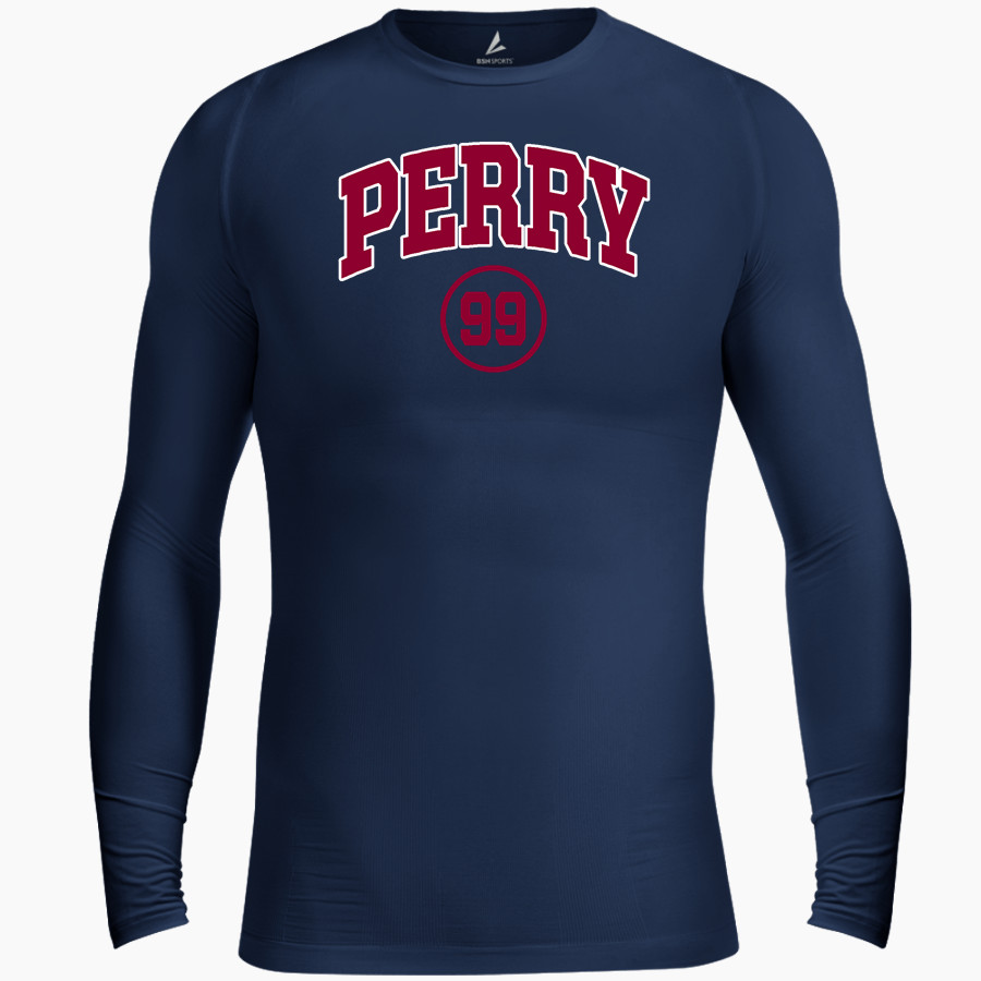 Perry Pumas BSN SPORTS Men's Long Sleeve Compression Top