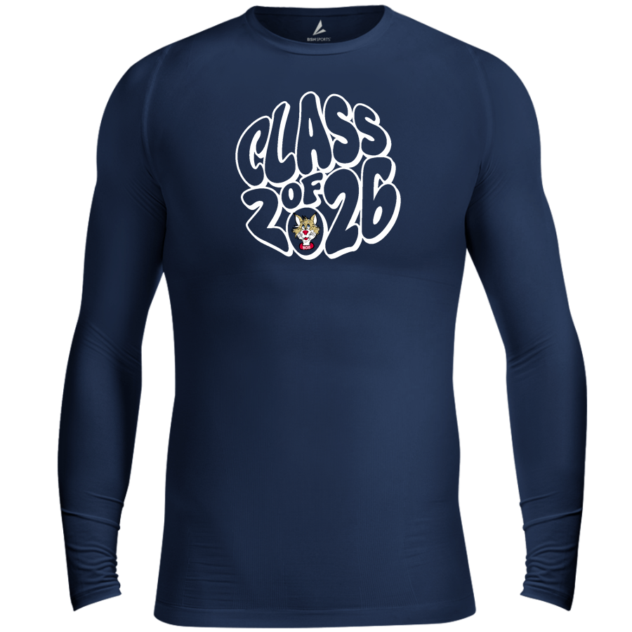 Helena Bobcats <span class="pdp-name-mascot">Helena Bobcats</span> BSN SPORTS Men's Long Sleeve Compression Top