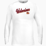 Au Gres-Sims HIGH SCHOOL WOLVERINES <span class="pdp-name-mascot">AU GRES - SIMS WOLVERINES</span> BSN SPORTS Men's Long Sleeve Compression Top Front Thumbnail