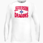 Jefferson Dragons <span class="pdp-name-mascot">Jefferson Dragons</span> BSN SPORTS Men's Long Sleeve Compression Top Front Thumbnail