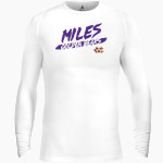 Miles Golden Bears BSN SPORTS Men's Long Sleeve Compression Top Front Thumbnail