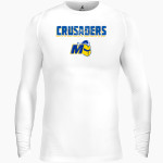 Madonna Crusaders BSN SPORTS Men's Long Sleeve Compression Top Front Thumbnail