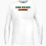 Shark Research & Conservation The Official Online Store BSN SPORTS Men's Long Sleeve Compression Top Front Thumbnail
