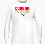 Cardinal Mooney Cougars BSN SPORTS Men's Long Sleeve Compression Top Front Thumbnail