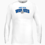 PBS HSA Wolves <span class="pdp-name-mascot">PBSHSA Wolves</span> BSN SPORTS Men's Long Sleeve Compression Top Front Thumbnail