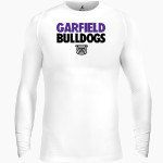 Garfield Bulldogs BSN SPORTS Men's Long Sleeve Compression Top Front Thumbnail