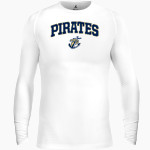 PEARL HIGH SCHOOL PIRATES <span class="pdp-name-mascot">PEARL PIRATES</span> BSN SPORTS Men's Long Sleeve Compression Top Front Thumbnail