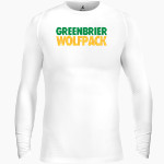 GREENBRIER HIGH SCHOOL WOLFPACK <span class="pdp-name-mascot">GREENBRIER WOLFPACK</span> BSN SPORTS Men's Long Sleeve Compression Top Front Thumbnail